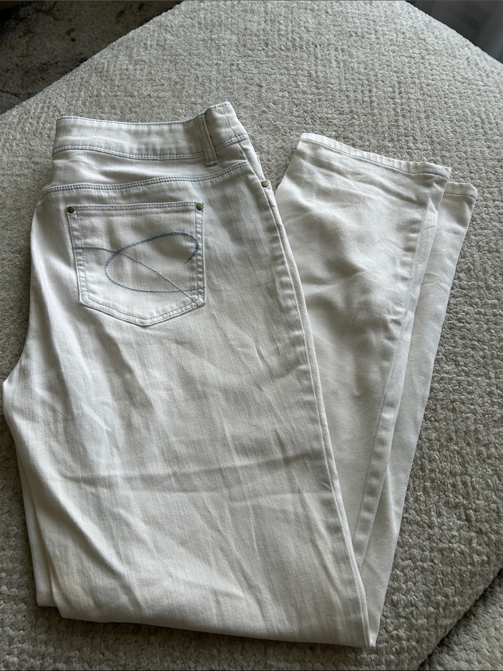 Chico's Cream White Slim Jeans